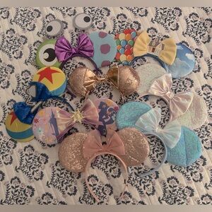 Mickey Ears Minnie Ears Lot of 8 Mouse Ears Disney World Headbands ✨